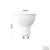 Kép 3/4 - Emos ZQ8255D GU10/7W (60W)/800 lm/természetes fehér/dimmelhető Classic MR16 LED izzó