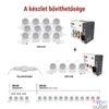 Kép 3/7 - Emos GoSmart 85 cm-es lánc, 4 rész, 7 W, RGBIC+CCT, dimmelhető, WiFi LED reflektor