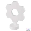 Kép 1/12 - Emos GoSmart Hexagon fehér, 6 részből álló, RGBIC dimmelhető, WiFi LED asztali lámpa