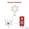 Kép 5/12 - Emos GoSmart Hexagon fehér, 6 részből álló, RGBIC dimmelhető, WiFi LED asztali lámpa