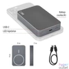 Kép 4/6 - Emos WI 1046, 10 000 mAh, 20 W+Wireless, szürke powerbank