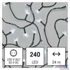 Kép 2/8 - Emos D4AC10 24m/240LED/kül-beltéri/hideg fehér karácsonyi LED fényfüzér