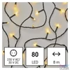 Kép 1/8 - Emos D4AW02 8m/80LED/kül-beltéri/időzítős/meleg fehér karácsonyi LED fényfüzér