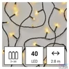 Kép 1/8 - Emos D4FW01 2,8 m/40LED/3xAA/kül-beltéri/meleg fehér/időzítős karácsonyi LED fényfüzér
