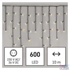Kép 2/8 - Emos D4CW03 10m/600LED/kül-beltéri/meleg fehér/jégcsap karácsonyi LED fényfüggöny