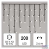 Kép 1/8 - Emos D4CC01 3,6m/200LED/kül-beltéri/hideg fehér jégcsap karácsonyi LED fényfüggöny