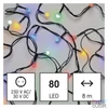 Kép 1/8 - Emos D5AM05 8m/80LED/kül-beltéri/többszínű/golyók karácsonyi LED fényfüzér