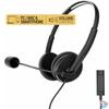 Kép 3/6 - Energy Sistem EN 452026 Office 2+ fekete irodai headset