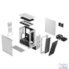 Kép 4/13 - Fractal Design Meshify 2 Compact RGB fehér (táp nélküli) ablakos ATX ház