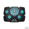 Kép 2/7 - FroggieX FX-PC-P1-BL NitroCooling notebook hütőpad telefontartóval