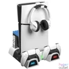 Kép 1/8 - Froggiex FX-P5-C4-W PS5/PS5 Slim multifunkciós ventilátoros állvány + headset tartó