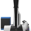 Kép 3/8 - Froggiex FX-P5-C4-W PS5/PS5 Slim multifunkciós ventilátoros állvány + headset tartó
