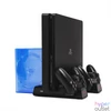 Kép 2/3 - FroggieX FX-P4-C3-B Cooling Charging Stand & Storage PS4 fekete konzol hűtő + töltőállomás + lemez tartó
