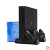 Kép 2/4 - FroggieX FX-P4-C3-B Cooling Charging Stand & Storage PS4 fekete konzol hűtő + töltőállomás + lemez tartó