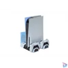 Kép 3/6 - FroggieX FX-P5-C3-W Cooling Charging Stand & Storage PS5 konzol hűtő + dual töltőállomás + lemez tartó