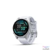 Kép 1/11 - Garmin 010-02903-00 fenix 8 AMOLED (43mm) fehér szilikon pántos ezüst okosóra