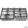 Kép 4/6 - Gorenje GW641EX inox, beépíthető, gáz, főzőzóna: 3 +1 wok égőfej, beépíthető méret: 56cm, főzőlap