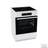 Kép 5/23 - Gorenje GECS6C70WPA fehér, szabadonálló, kerámialapos, elektromos, főzőzóna: 4, sütő:71L, grill, tűzhely