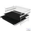 Kép 3/6 - Gorenje BOS6747A01BG fekete, beépíthető, sütőtér: 77L, grill, légkeverés, hidrolitikus, sütő