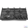 Kép 4/9 - Gorenje GW641BFB fekete, beépíthető, gáz, főzőzóna: 3 +1 wok égőfej, beépíthető méret: 56cm, főzőlap