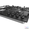 Kép 7/9 - Gorenje GW641BFB fekete, beépíthető, gáz, főzőzóna: 3 +1 wok égőfej, beépíthető méret: 56cm, főzőlap