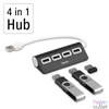 Kép 2/2 - Hama 200119 1:4 BUSPOW fekete FIC USB 2.0 hub