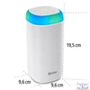 Kép 5/13 - Hama 188229 "SHINE 2.0", 30W, RGB LED, fehér bluetooth hangszóró