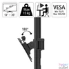 Kép 7/7 - Hama 118494 Full Motion 13"-35" dupla VESA 100x100 asztali monitor tartó konzol