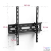 Kép 2/4 - Hama 220808 FITV 400x400 dönthető falitartó