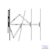 Kép 2/3 - Hama 118060 65"-ig "Fullmotion" ultra slim VESA 400×400 TV fali konzol