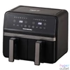 Kép 3/3 - Hausberg HB-2373NG 2200-2400W dupla kosaras fekete 8,4 L forrólevegős sütő (air fryer/airfryer)