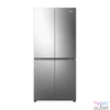 Kép 1/6 - Hisense RQ5P470SAID szürke, négyajtós, Hűtő:304L, Fagyasztó:179L, Total No frost hűtőszekrény