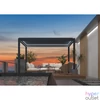 Kép 1/2 - Iris MP-103GR bioklimatikus, elektromos mozgatású, LED világítású, antracit 3x4 m pergola
