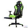 Kép 1/5 - Iris GCH204BE_FT fekete / zöld gamer szék