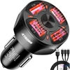 Kép 1/7 - Izoxis USB autós töltő + Izoxis USB - USB Type-C/microUSB/Lightning kábel