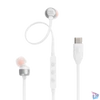 Kép 1/8 - JBL T 310 C WHT vezetékes USB C mikrofonos fehér fülhallgató