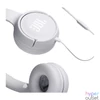 Kép 2/5 - JBL T500WHT mikrofonos fehér fejhallgató