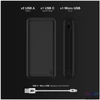 Kép 2/6 - Juice JUI-PBANK-MAX-20000MA-ECO-BLK MAX 20000mAh 20W fekete power bank