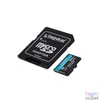 Kép 1/3 - Kingston 64GB SD micro Canvas Go! Plus (SDXC Class 10  UHS-I U3) (SDCG3/64GB) memóriakártya adapterrel