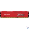 Kép 1/5 - Kingston 4GB/1600MHz DDR-3 FURY Beast Red (KF316C10BR/4) memória