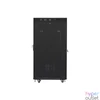 Kép 5/5 - Lanberg FF01-8027-12BL 19" 27U SZÉL:800mm MÉLY:1000mm MAG:1431mm lapraszerelt LCD üvegajtós fekete rack szekrény