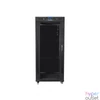 Kép 4/5 - Lanberg FF01-8037-12BL 19" 37U SZÉL:800mm MÉLY:1000mm MAG:1883mm lapraszerelt LCD üvegajtós fekete rack szekrény