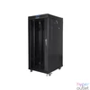 Kép 5/5 - Lanberg FF01-8037-12BL 19" 37U SZÉL:800mm MÉLY:1000mm MAG:1883mm lapraszerelt LCD üvegajtós fekete rack szekrény