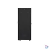 Kép 2/4 - Lanberg FF01-6042-12B 19" 42U SZÉL:600mm MÉLY:1000mm MAG:2047mm lapraszerelt üvegajtós fekete rack szekrény