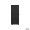 Kép 2/4 - Lanberg FF01-6042-12B 19" 42U SZÉL:600mm MÉLY:1000mm MAG:2047mm lapraszerelt üvegajtós fekete rack szekrény