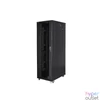 Kép 3/5 - Lanberg FF01-8242-12B 19" 42U SZÉL:800mm MÉLY:1200mm MAG:2047mm lapraszerelt üvegajtós fekete rack szekrény