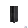 Kép 4/5 - Lanberg FF01-8842-12B 19" 42U SZÉL:800mm MÉLY:800mm MAG:2047mm lapraszerelt üvegajtós fekete rack szekrény