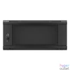 Kép 2/15 - Lanberg WF01-6404-10B 19" 4U SZÉL:600mm MÉLY:450mm MAG:290mm lapraszerelt üvegajtós fekete fali rack szekrény