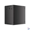Kép 4/15 - Lanberg WF01-6412-10B 19" 12U SZÉL:600mm MÉLY:450mm MAG:640mm lapraszerelt üvegajtós fekete fali rack szekrény