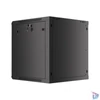 Kép 1/15 - Lanberg WF01-6612-10B 19" 12U SZÉL:600mm MÉLY:600mm MAG:640mm lapraszerelt üvegajtós fekete fali rack szekrény